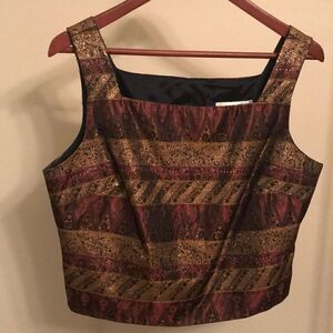 J.R. Nites Petite Fitted Evening Tank - Size 14P